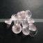 12-12.5mm round faceted cut natural pink rose quartz semi precious loose stone gemstone DIY ring earrings charm cabochon 4110105