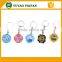 poker chip style plastic and metal keyring