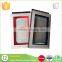 GuangDong custom embossing recyclable art paper mobile phone case package with hang hole