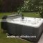 6 Person outdoor acrylic bathtub spa with 42 whirlpool jets 4 pillows& TV JY8015