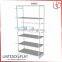 Custom Design Retail shop Slat wall White metal display rack with Sample Available