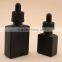 15ml 30ml clear french square glass dropper bottle