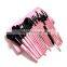 23pcs magnetic pink makeup brush set makeup set with custom logo makeup brush bag