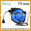 230V mini cord reel extension retractable cable system