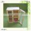 small handles screen window design stand wooden box