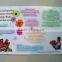 High quality full color printing plastic pp placemat