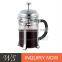 WSCHJML020Stainless steel French press coffee maker french press mug