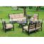 Outdoor furniture metal sofa set Home garden use aluminum frame American style patio sofa set
