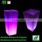 LED large and tall flower pots /led cheap plastic outdoor flower pots boat shape