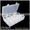 27x16cm 15 slots Transparent Plastic DIY Tool Organizer Jewelry Bin Storage Box with dividers