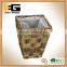 Brown Rattan Rectangle Woven Plastic Basket