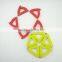 Thick silicone hot pot pads with big hardware