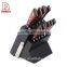 11pcs Kitchen Knife Set With 3CR13+Pakka Wood+Forged