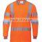 custom high visibility reflective safety shirt Work wear