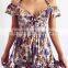 printed ruffle playsuits australia women summer casual playsuits
