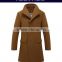 2015 hot sale men's winter coat wool fabric long jacket made in china