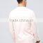 Custom Long Sleeve Baseball Collar Without Hood Pink Men's 96% Cotton 4% Elastane Casual Skinny Slim Fit Zip Opening Sweatshirt