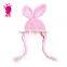 Hot sale lovely rabbit baby wool hats, Color matching hats