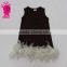 Free Shipping Baby Girl Feather Dress Kids Girl Dresses for Holiday Kids Girls Party Dresses