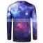Space Galaxy Universe Printed Long Sleeve T Shirt Men's Full Sublimation Printed T-Shirt Fashion 3D Printed T Shirt Wholesale