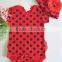 Lovely 2 Pieces Wholesale Flower Cotton Baby Girl Romper with Cap