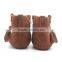 Fancy handmade genuine leather baby winter boots