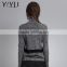 American winter autumn women turtleneck color block cashmere pullover sweater