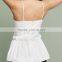 Polyester Camisole backless ruffles Solid white Size:XXL Sold By PC