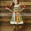 fall turkey embroidery handmade childrem clothing