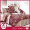 100% polyester home choice bedding set,3pc big flower pattern microfiber bedding set