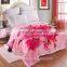  supplier 100%polyster rashell home rose print mink blanket