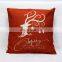 Christmas Deer Sofa Pillow Cover