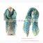Wave Grain Printed Long Pattern Ladies Joker Voile Scarf