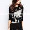 Wholesale Stretch knit christmas sweater Christmas Tree Knitted Christmas Jumpers With Sequin Detail