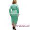 New cheap clothing Fashion slit long sleeve plus size sexy dress