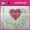 wholesale heart shaped hot fix motif for children clothing