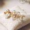 Amelie Handmade Women Hair Jewelry Alloy Leaves and Pearls Accessories Wedding Hair Clip Bridal Headwear Headpiece Prom Boho