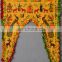 Ganesha God Indian toran temple decor door arch curtain window valance embroidered birds and animals boho decor wholesale ethnic