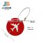 Jiabo custom made funny round shape airplane metal luggage tag