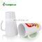 V-shaped 17oz white blank sublimation coated mug wholesale