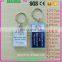 High Quality rectangle plastic keychain photo holder