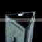 Custom creative rotating triangle acrylic table tent menu holder