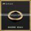 Song A Metal Lead free brass o ring buckle polished matt round buckle