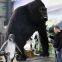 LORISO6007 Life size animatronic animal gorilla for amusement park
