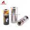 Metal cylinder tin container tinplate round tin can