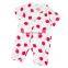 Two Layers High Density Muslin Cotton Baby Romper Clothing for Newborn Infant with Button Summer