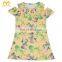 new design baby girls cactus printed cutting shoulder clothing children frock dress for kid