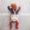 Ins Spring and Summer Baby Bag Fart Short Pants Newborn Baby Cotton Printed Suspenders + Hat