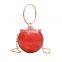 Transparent Colorful Round Handbag Slippers Ladies Female Round Ball Purse and Matching shoes fur sliders sandals