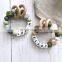 Food Grade Baby Silicone Ball Beach Wood Molar Bracelet